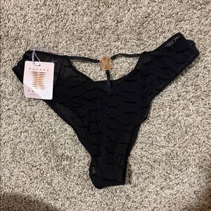 Savage X Fenty Black Patterned Lingerie